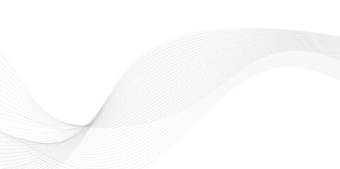 Wall Mural - abstract background with business and technology wave line. thin line wavy abstract vector backgroun