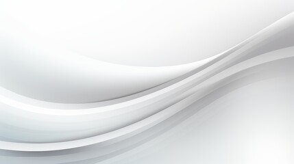 Poster - White background with a wavy line. The line is white and it is curvy
