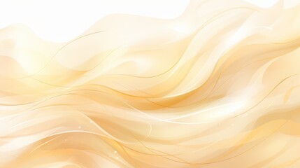Leinwandbilder - Yellow and white background with a wavy line. The background is very light and the line is very dark