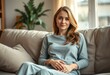 © iushakovsky - Serene female portrait in a cozy living room