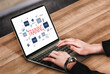 © InfiniteFlow - E-learning website with sofware for student to study online on the internet network snugly