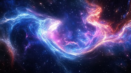 Wall Mural - colorful nebulae formations in the vast expanse of space.