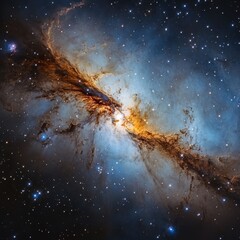 Wall Mural - stunning cosmic nebula, a tapestry of interstellar dust and light.