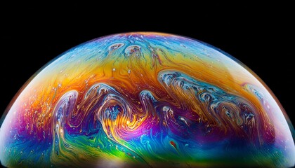 earth and rainbow
