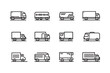© Kamal - Truck Icon minimalist line art design