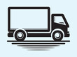 © AnderGraphify - Black Outline Silhouette of Delivery Truck