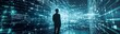 © nana - Businessmen use the algorithm development to search for data information to grow operational efficiency and competitive advantage. Algorithms enable companies to analyze vast amounts of data.
