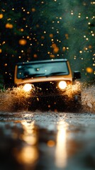 Poster - Climate Resilience Visualization SUV Navigating Extreme Weather Challenges - Dynamic Transportation Safety Narrative for Emergency Infrastructure Reporting