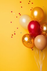 Aufkleber - Vibrant Milestone Celebration Metallic Confetti Balloons for Modern Event Branding - Festive Aesthetic Storytelling in Digital Marketing Era
