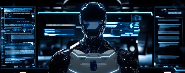 AI prompt generation interface with futuristic technology.