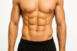 © Budi - Muscular male model showing toned abs and fitness physique in athletic wear for workout motivation