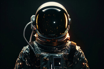 Wall Mural - image of man in a protective spacesuit made generative ai