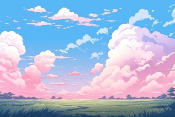 Wall Mural - sky landscape backgrounds outdoors.