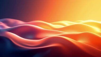 Aufkleber - Abstract Light Waves Background with Smooth Gradient and Elegant Flow