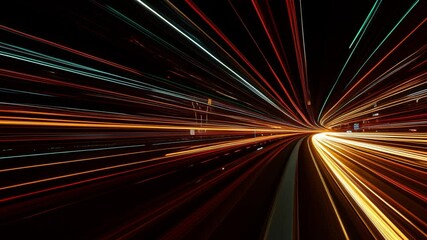 Aufkleber - Abstract Speed of Light Tunnel