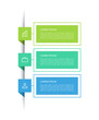 © Лилия Агапова - Three Step Infographic Vertical Vector Template for Business Presentations