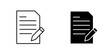 © Vince - Registration form icon vector symbol collection on white background.