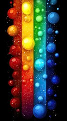 Wall Mural - vibrant firework explosion in night sky with glowing trails, sparkling particles, and cinematic ligh