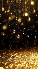 Wall Mural - vibrant firework explosion in night sky with glowing trails, sparkling particles, and cinematic ligh