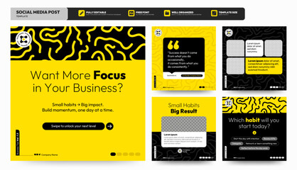 social media carousel post template. business instagram and facebook square post template. instagram