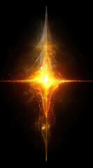 Wall Mural - vibrant firework explosion in night sky with glowing trails, sparkling particles, and cinematic ligh