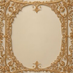 Wall Mural - vintage gold frame