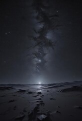 Wall Mural - starry night sky, cosmic dust, infinite black expanse, scene, vastness, constellations