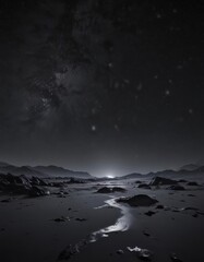 Wall Mural - vast, inky black expanse scattered with countless twinkling stars , science, infinite, sparkle