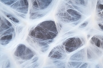Delicate spiderweb texture.  Close-up view of a complex, intricate web structure with fine threads