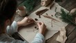 © Nikolai - Crafting session featuring natural elements, warm tones, and coz