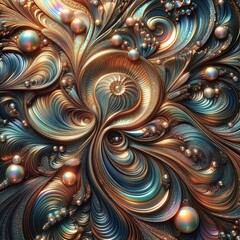 Wall Mural - materials and finishes that exhibit lustrous