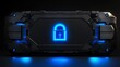 © fikri - Secure Technology Data Storage with Glowing Padlock and Futuristic Design
