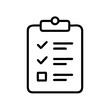 © Tamanna - task checklist icon on transparent background flat vector icon for apps and websites