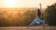 © SRD - Sunrise Yoga Pose Find Inner Peace with Outdoor Practice