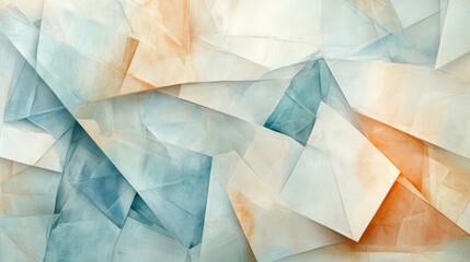 Wall Mural - wallpaper with overlapping shards and faded geometric background