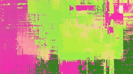 Sticker - blocky neon patterns on a subtle retro paper background