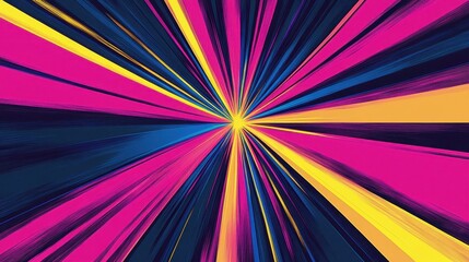 Wall Mural - pop art wallpaper with radial motion streaks on canvas backdrop
