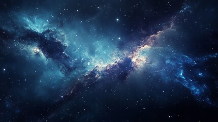 stunning cosmic nebula background image with vibrant blue and white colors deep space stardust stell