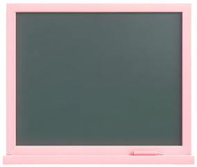 분홍색 프레임이 있는 칠판(a blackboard with a pink frame)