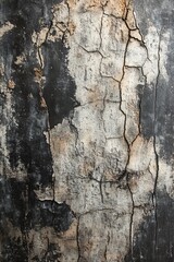 Poster - Cracked wall texture showing damage and decaying plaster