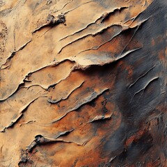 Poster - Abstract texture background featuring rough uneven surface with cracks