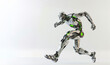 © gustavo - Futuristic Humanoid Robot Testing Endurance with Autonomous Intelligence
