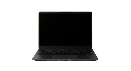 Sleek dark gray laptop computer