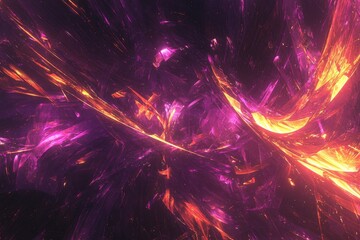 Wall Mural - Abstract Digital Background with Vibrant Colors and Light Effects