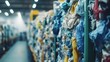 © pjjaruwan - A vibrant image capturing the clutter of recyclable materials in a facility, highlighting the need for environmental awareness.