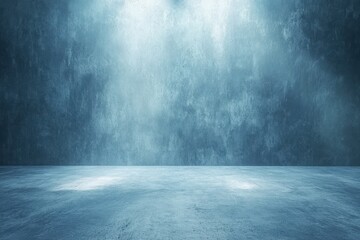 Wall Mural - serene blue background with dramatic lighting and smooth surface