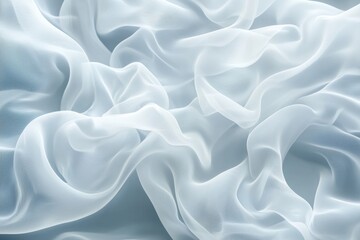 Wall Mural - soft and ethereal white fabric texture for elegant background design