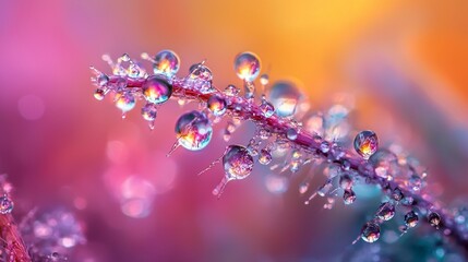 A flower with droplets of water on it
