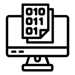 binary code icon