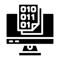 binary code icon